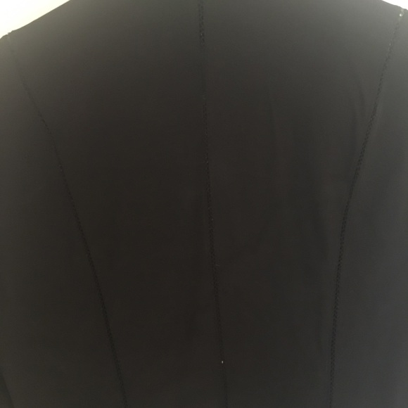 DKNY black silk blazer with “lacing” - Picture 4 of 9